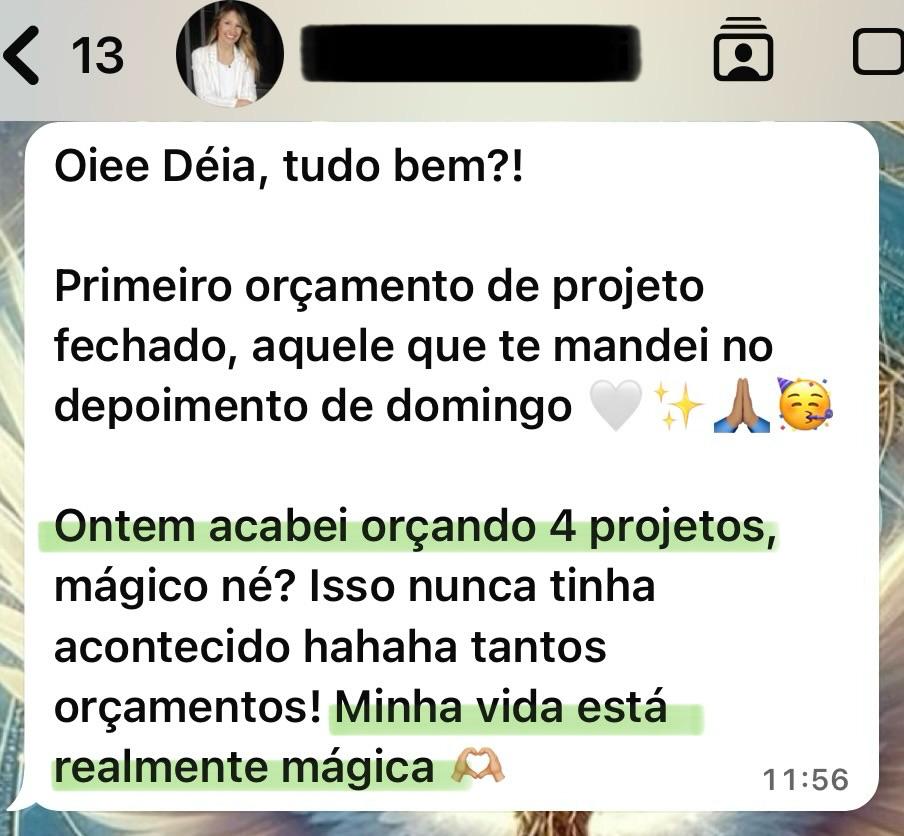 Depoimento de B. L. via WhatsApp